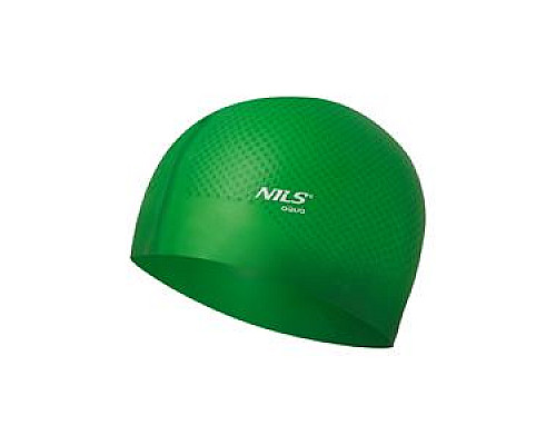 Шапочка для плавання NILS AQUA CAP DOTS зелена