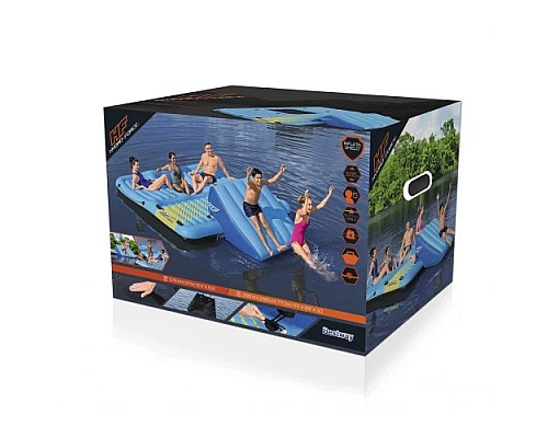 Острів надувний 5-місний з гіркою BESTWAY Hydro-Force, 365 x 295 x 77 см