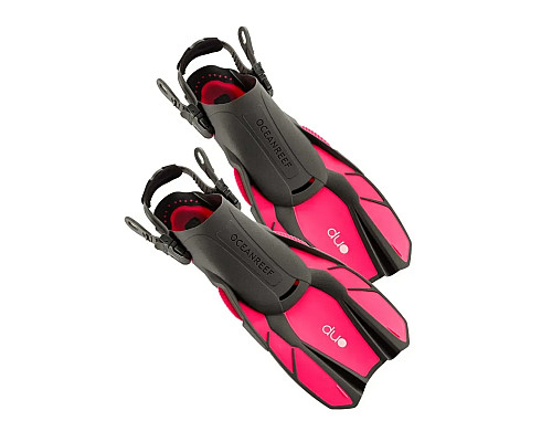 Ласти Ocean Reef OR020108 DUO FINS - L/XL, чорно-рожеві Ласти Ocean Reef OR020108 DUO FINS - L/XL, чорно-рожеві