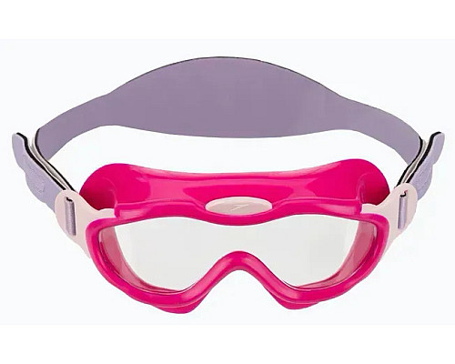 Окуляри-маска для плавання дитячі Speedo SEA SQUAD MASK JU, рожево-сірі