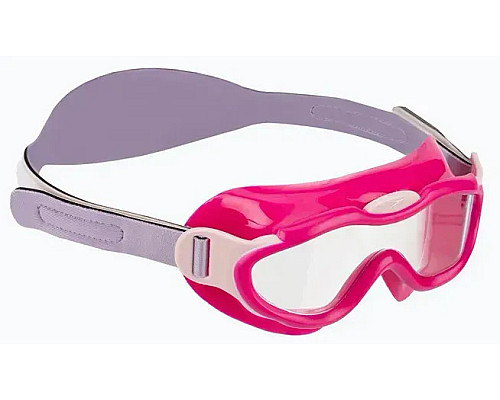 Окуляри-маска для плавання дитячі Speedo SEA SQUAD MASK JU, рожево-сірі
