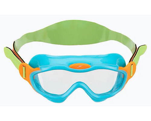 Окуляри-маска для плавання дитячі Speedo SEA SQUAD MASK JU, зелено-бірюзові