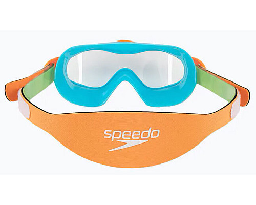 Окуляри-маска для плавання дитячі Speedo SEA SQUAD MASK JU, зелено-бірюзові