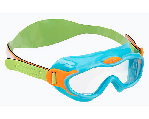 Окуляри-маска для плавання дитячі Speedo SEA SQUAD MASK JU, зелено-бірюзові