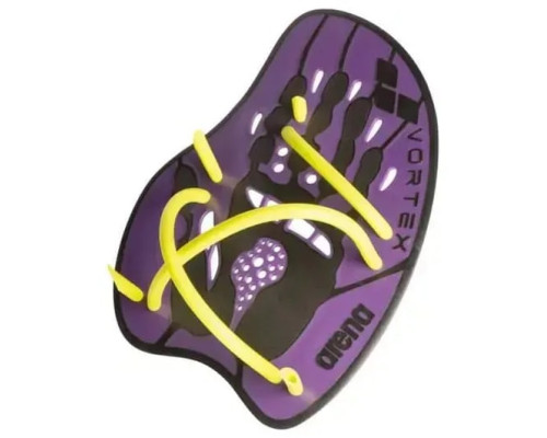 Лопатки для плавання Arena VORTEX EVOLUTION HAND PADDLE розмір L, фіолетово-жовтий