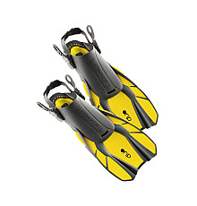 Ласти Ocean Reef OR020113 DUO FINS - S/M, чорно-жовті