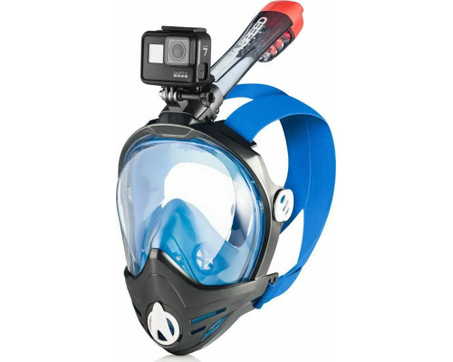 Повнолицьова маска Aqua Speed BRIZO 8739 розмір S/M, чорно-синя