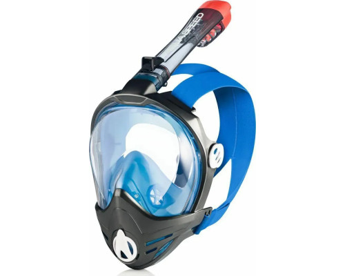 Повнолицьова маска Aqua Speed BRIZO 8739 розмір S/M, чорно-синя