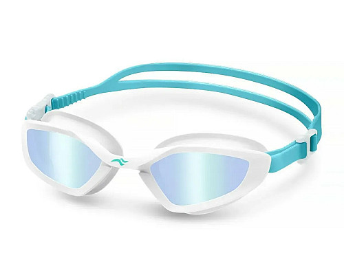 Окуляри для плавання Aqua Speed RAVEN MIRROR 61425, біло-блакитні