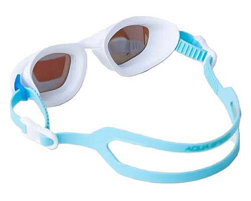 Окуляри для плавання Aqua Speed RAVEN MIRROR 61425, біло-блакитні