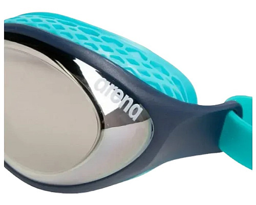 Окуляри для плавання Arena AIR JR MIRROR, чорно-бірюзові