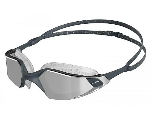 Окуляри для плавання Speedo AQUAPULSE PRO MIRROR GOG AU GREY/SILVER, чорно-сірі