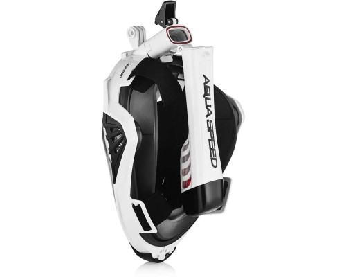 Повнолицьова маска Aqua Speed DRIFT 7087 розмір S/M, чорно-біла
