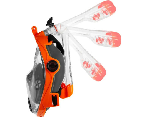 Повнолицьова маска Aqua Speed SPECTRA 2.0 9915 розмір S/M, чорно-оранжева