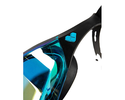 Окуляри для плавання Arena COBRA EDGE SWIPE MIRROR, чорно-голубі