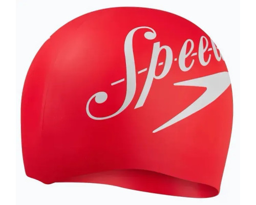 Шапка для плавання Speedo SLOGAN PRT CAP AU, червоно-білий