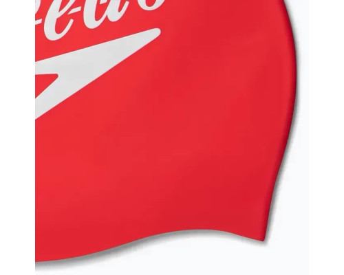 Шапка для плавання Speedo SLOGAN PRT CAP AU, червоно-білий