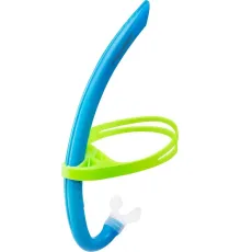 Дихальна трубка для снорклінгу дитяча AQUA Speed Juno Junior, синьо-зелена