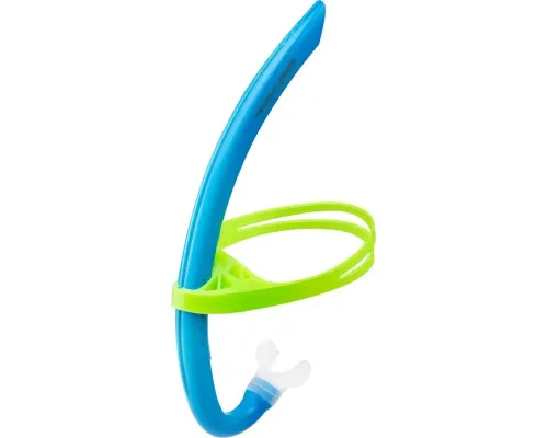 Дихальна трубка для снорклінгу дитяча AQUA Speed Juno Junior, синьо-зелена