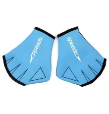 Рукавички для плавання Speedo AQUnder Armour GLOVE AU розмір M (8.5 см), чорно-блакитний