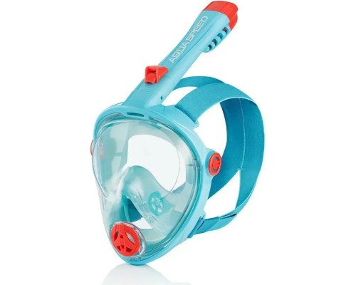 Повнолицьова маска дитяча Aqua Speed SPECTRA 2.0 KID 7083 розмір L, бірюзова