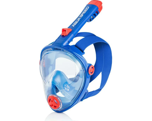 Повнолицьова маска дитяча Aqua Speed SPECTRA 2.0 KID 7079 розмір S, синьо-оранжева