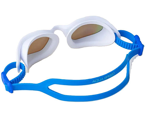 Окуляри для плавання Aqua Speed ECLIPSE MIRROR 61414, біло-блакитні