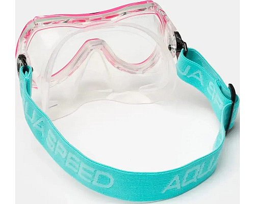Маска для дайвінгу Aqua Speed ALIZE FS 62933, рожево-бірюзова