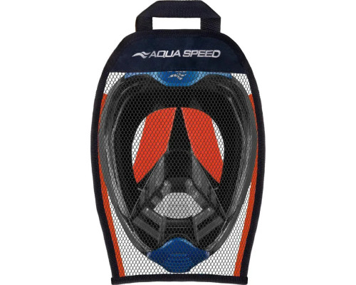 Повнолицьова маска Aqua Speed VEIFA ZX 9856 розмір S/M, чорно-оранжева