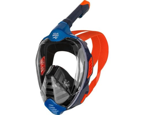 Повнолицьова маска Aqua Speed VEIFA ZX 9856 розмір S/M, чорно-оранжева