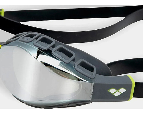 Окуляри для плавання Arena AIR SONIC MIRROR, чорно-сірі
