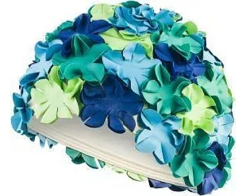Шапочка для плавання жоноча Aqua Speed ​​BLOOM 6082, синя