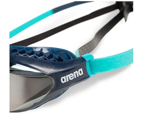 Окуляри для плавання Arena AIR-SPEED MIRROR, чорно-блакитні