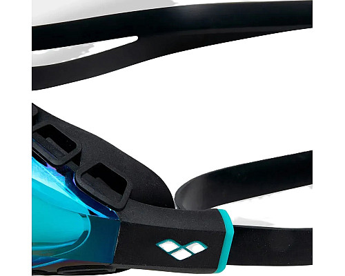 Окуляри для плавання Arena AIR SONIC MIRROR, чорно-бірюзові