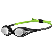 Окуляри для плавання дитячі Arena SPIDER JR MIRROR, чорно-зелені