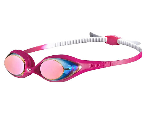Окуляри для плавання дитячі Arena SPIDER JR MIRROR, біло-рожеві
