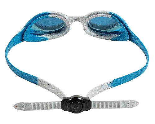 Окуляри для плавання дитячі Arena SPIDER JR MIRROR, біло-голубі