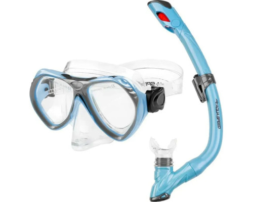 Набір маска і трубка Aqua Speed AURA + EVO 9945, блакитний