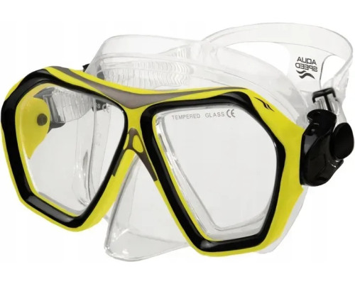Набір маска і трубка Aqua Speed Blaze + Borneo, чорно-жовтий