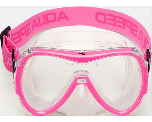 Маска для дайвінгу Aqua Speed RAY FS, рожева