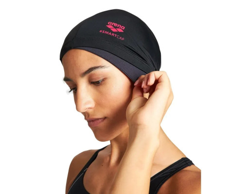 Шапка для плавання жіноча Arena SMARTCAP, чорна