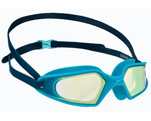 Окуляри для плавання дитячі Speedo HYDROPULSE MIRROR GOG JU, бірюзові