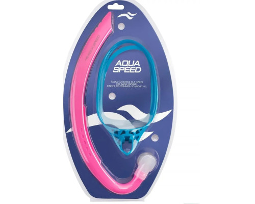Дихальна трубка для плавання AQUA Speed Juno Junior 62928, рожево-синя