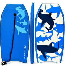 Дошка Costway Bodyboard Paddle Board з ременем безпеки 94 x 47 x 5,5 см