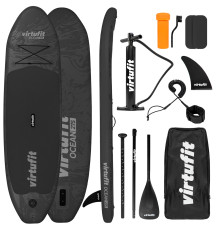 Надувна SUP дошка (Сапборд) VIRTUFIT OCEAN 275, чорна