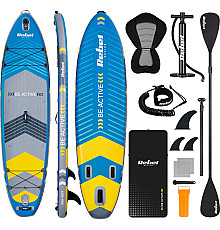 Надувна SUP дошка (Сапборд) Rebel Active RBA-4507 335 синьо-сіра