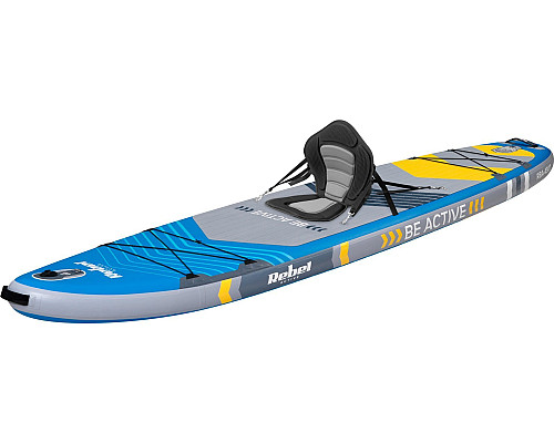 Надувна SUP дошка (Сапборд) Rebel Active RBA-4507 335 синьо-сіра