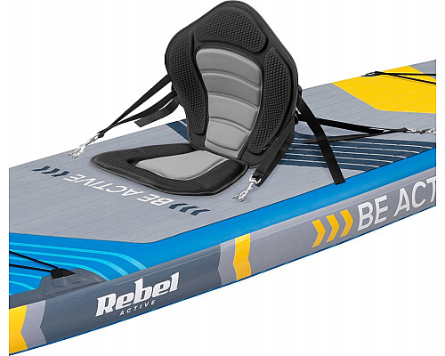 Надувна SUP дошка (Сапборд) Rebel ACTIVE RBA-4507 335 помаранчево-сіра