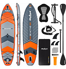 Надувна SUP дошка (Сапборд) Rebel ACTIVE RBA-4507 335 помаранчево-сіра