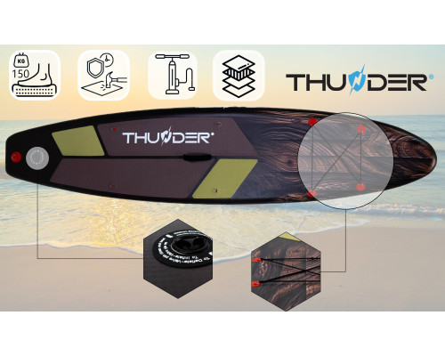 Надувна SUP дошка (Сапборд) THUNDER WOOD 320 Надувна SUP дошка (Сапборд) THUNDER WOOD 320